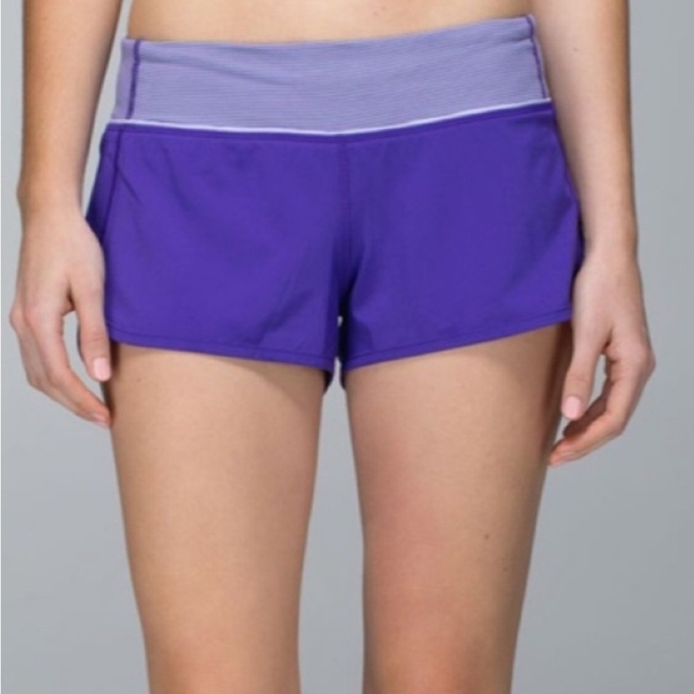 Lululemon Athletica Speed Up Purple Athletic Shorts Size 10
